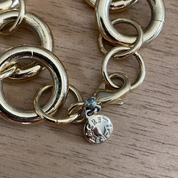 J. Crew Oversized Chunky Gold Ring Necklace - Picture 5 of 5